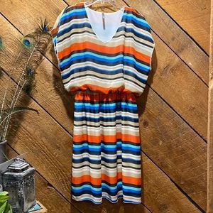 Multi color sleeveless dress